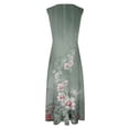 thumbnail image 4 of Frostluinai Fall Dress for Women 2023! Plus Size Cocktail Dress Wrap Deep V Neck Sleeveless Floral Swing Dresses A-Line Bohemian Maxi Party Wedding Guest Dresses, 4 of 5