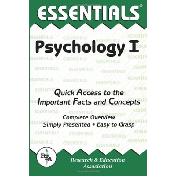 Pre-Owned Psychology I Essentials: Volume 1 (Paperback) 0878919309 9780878919307