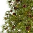 thumbnail image 4 of 8ft. Wyoming Alpine Artificial Christmas Tree with 250 Clear (Multifunction) LED Lights and Pine Cones on Natural Trunk, 4 of 9