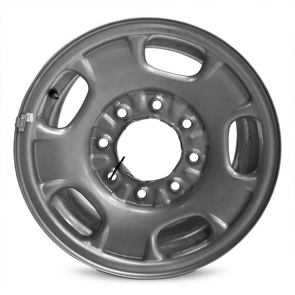 New Take-Off Steel Wheel Rim for 2011-2019 GMC Sierra 2500 17 inch 8 Lug Silver Fits R17 Tire