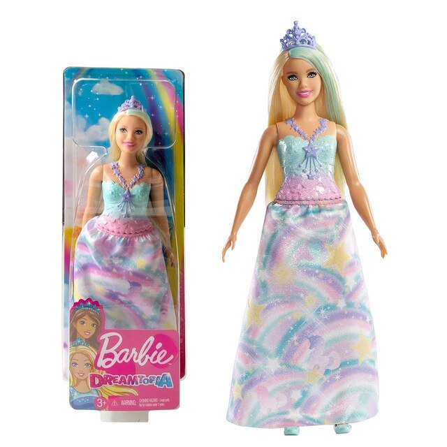 Muñeca Barbie sirena con luces de arcoíris para niñas, juguetes de princesa para niños, regalo de cumpleaños, marca Original Fivean unisex