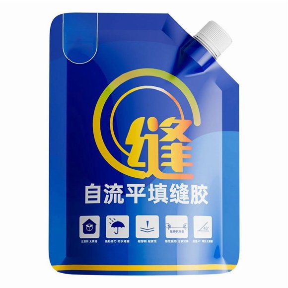 RKSTN caulk compound Self-leveling Cement Roof Joint Filling Glue Floor Repair Glue Roof Waterproof Filling Paint Joint Filling Glue Waterproof Glue 200ml