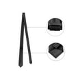 thumbnail image 2 of INSPIRE CHIC Men's Solid Color Necktie Pre-Tied Bow Tie and Pocket Square Set Ties for Wedding Business Black One Size, 2 of 7