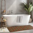 thumbnail image 2 of Brown Red Yellow Plaid Checkered Pattern Kitchen Rug Mat,Kitchen Runner Rugs Non Skid Washable,Decorative Kitchen Floor Mats for Kitchen,Sink,Laundry,17"x47.2", 2 of 7