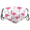 Flamingos Mask Anti Dust Pollution Mask,Washable PM2.5 Face Mask With Adjustable Straps Mask