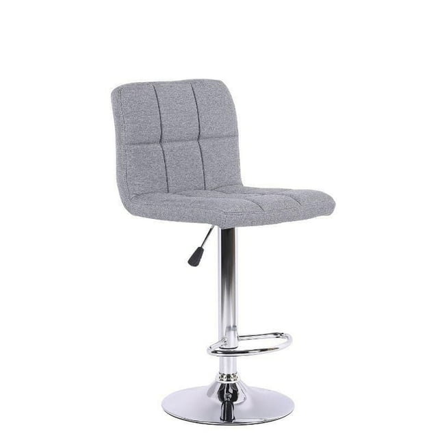 Tabouret de bar pivotant à hauteur réglable Plata Import Paul gris