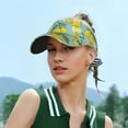 thumbnail image 6 of Gaeub Lemon Sun Visor Hats with Empty Top and Adjustable, UV Protection for Golf Tennis Cycling Running, 6 of 8