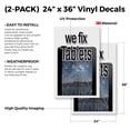 thumbnail image 2 of We Fix Tablets (2-PACK) 24" x 36" Vinyl Decals | Sign Insert Peel & Stick Decals Stickers Window Signs, 2 of 2