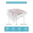 thumbnail image 4 of Twin XL Quilt Bedding Set, Pink Merry Christmas Reversible Summer Quilt 3 Pieces, Xmas Tree Snowman Eucalyptus Wood Lightweight Bedspreads Coverlets with 2 Pillow Shams for All Seasons, 4 of 5