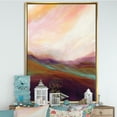 thumbnail image 2 of Designart ' Abstract Desert Dunes Watercolor Orange Yellow ' Cottage Framed Canvas, 2 of 3