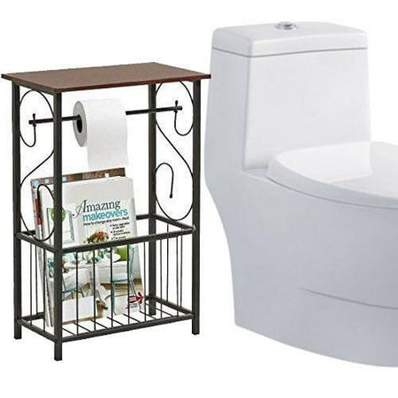 - Ktaxon Bathroom Table Top Toilet Paper Tissue Holder Organizer Magazine Storage Racks