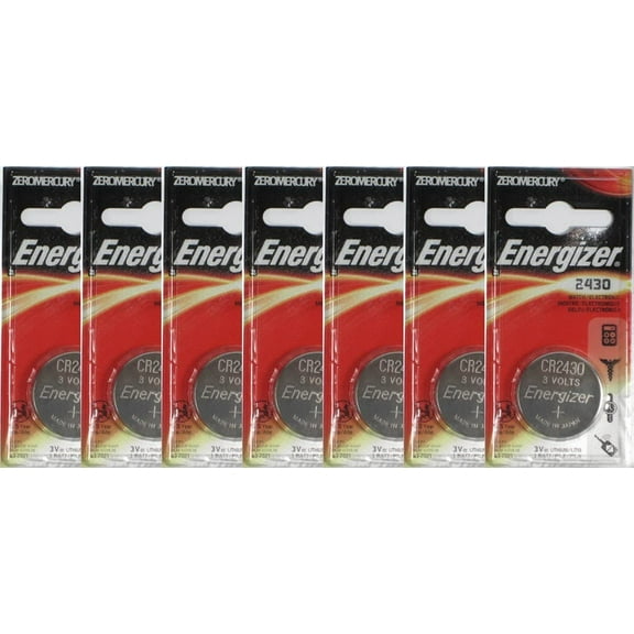7 Energizer CR2430 Lithium Batteries