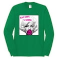 thumbnail image 2 of Marilyn Monroe Being Normal is Boring | Mens Famous People Long Sleeve T-Shirt, Kelly, X-Large, 2 of 4