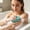 Blue, variant on Silicone Body Scrubber Exfoliating Bath Brush with Suction Cup Gentle Deep Cleaning for Shower Use