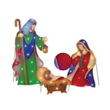 Holiday Time Light-Up LED Nativity, Set of 3 - Walmart.com