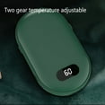 thumbnail image 3 of Injueey Calentador de manos de invierno de 5200mah, calentador de pantalla Digital LCD recargable por USB del tesoro, banco de energía móvil eléctrico Suministros térmicos Rosado Injueey HA071666-02, 3 of 6