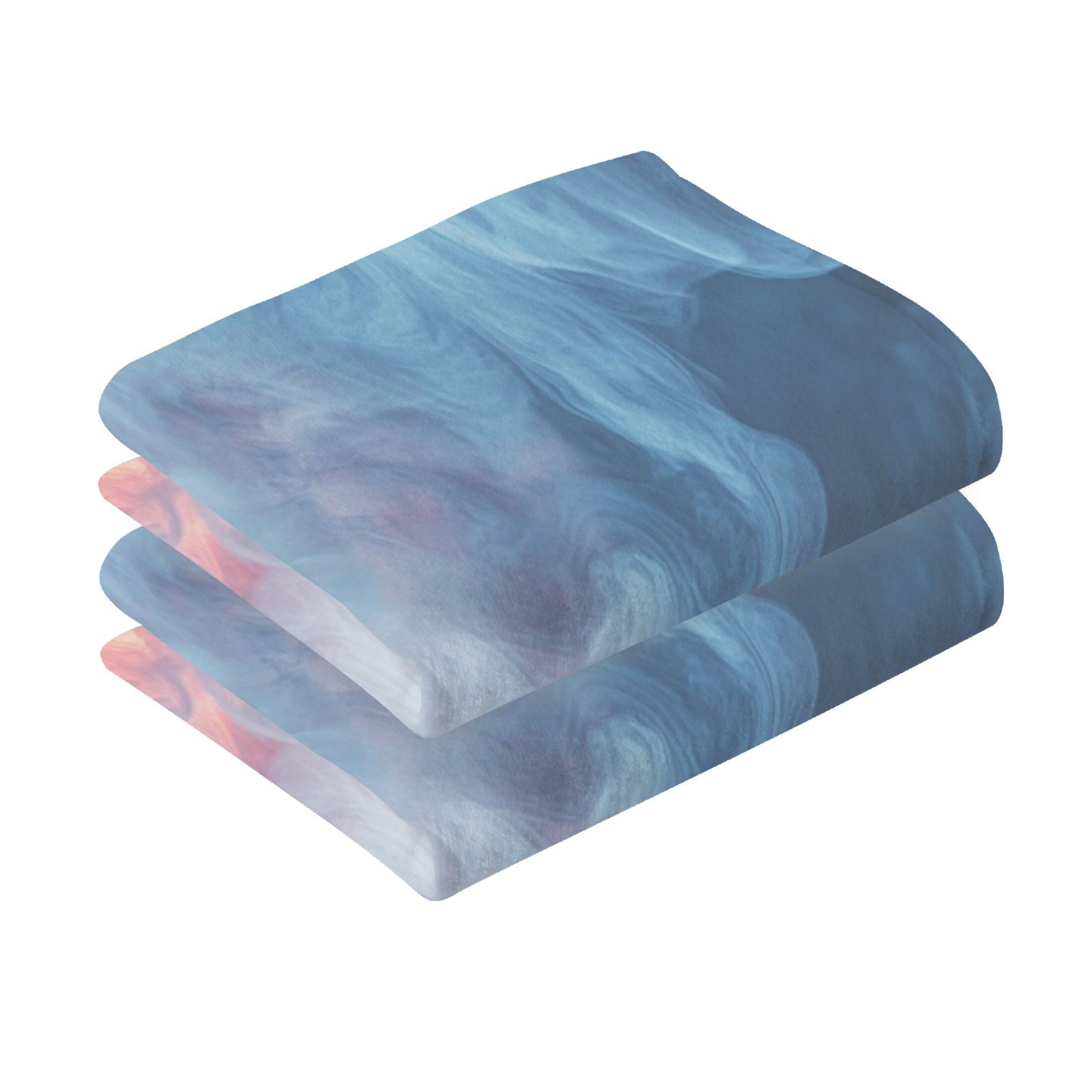 Cotton Towel Two-Piece 16x28 Inch One Sizex2 Face Towel Set Towel Set Cotton Hand Bath Towel Bathroom Beach White Smoke
