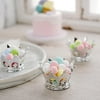 12 Silver 3 in Mini Crowns Favor Holders