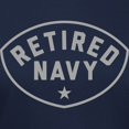 thumbnail image 3 of CafePress - Retired Navy Women's Dark T Shirt - Women's Traditional Fit Dark T-Shirt, 3 of 4