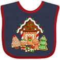 thumbnail image 3 of Inktastic Gingerbread House Christmas Boys or Girls Baby Bib, 3 of 4