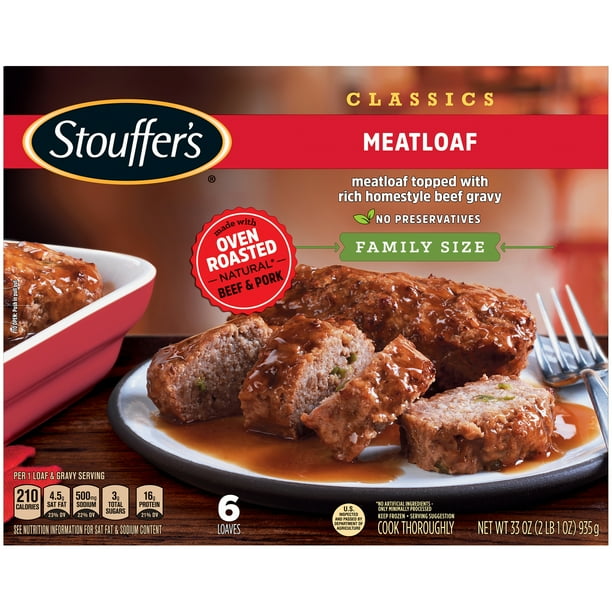 STOUFFER’S CLASSICS Meatloaf, Family Size Frozen Meal