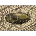 thumbnail image 1 of Ahgly Company Machine Washable Indoor Rectangle Transitional Dark Brown Area Rugs, 5' x 7', 1 of 7