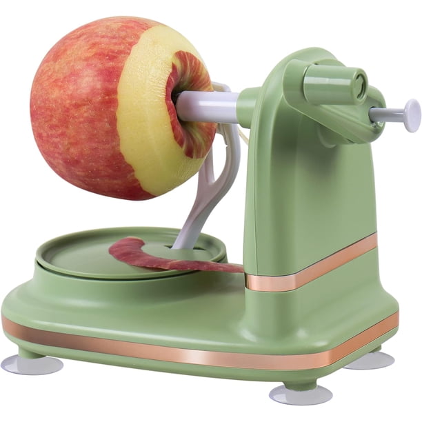 Pelador de manzanas con 2 cuchillas de repuesto, cortador y descorazonador de manzanas para la cocina casera, preparación rápida de tartas de puré de manzana