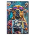 thumbnail image 3 of Mastiff Christmas Dog Poster Riding A Motorcycle - Mastiff Christmas Dog Canvas Wall Art For Bedroom Decor - Cute Room Decor Aesthetic - Funny Dog Wall Art, 3 of 6