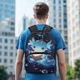 thumbnail image 4 of Binienty Girls Axolotl Backpack Age 8-10 Heavy Duty Large Capacity School Backpack with Side Pockets Schoolbag Back to School Gifts for Students, 4 of 8