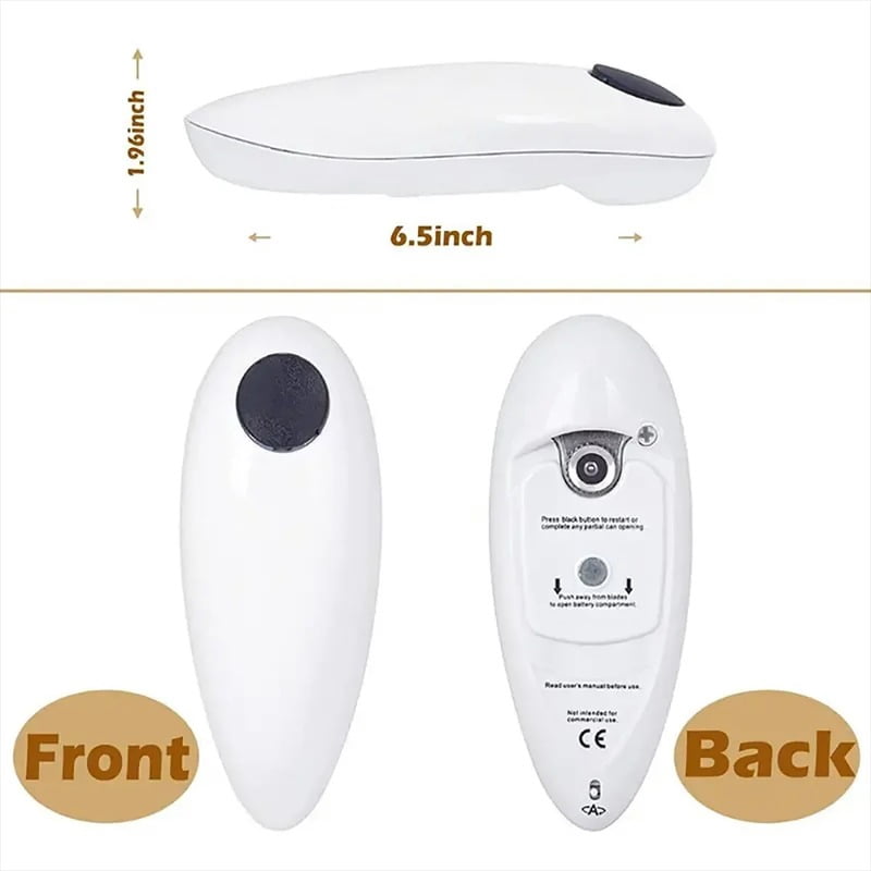 Electric Jar and Can Opener Automatic High-Power Hands-Free No Sharp Edges Kitchen Gadget