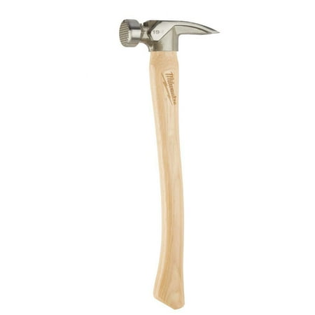 UPC: 0045242538027 | Milwaukee-48-22-9419 19oz Milled Face Hickory Wood Framing Hammer
