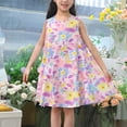 thumbnail image 1 of LOVZFMLL Robe de Princesse Imprimée de Noël pour Enfants et Filles 4-14 Ans Manches Longues Col Rond, 1 of 3