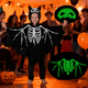 thumbnail image 2 of Disfraz Halloween Niños Poncho Capucha Fantasma Calavera Xtellar negro, 2 of 4
