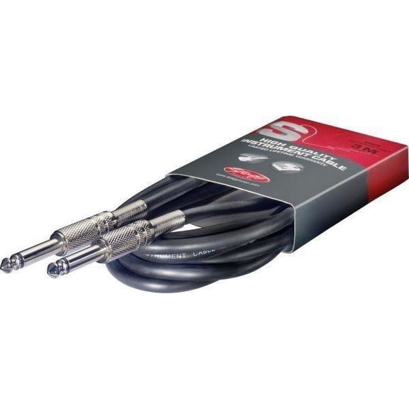 Stagg SGC6 20 Foot Rubber Jacket Guitar Cable With Noise Free Metal Connectors
