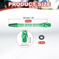 thumbnail image 2 of Aluminum Dart Shafts Medium 2BA Thread Dart Stems Replacement Accessories with Rubber Rings for Steel Tip Green, 2 of 5