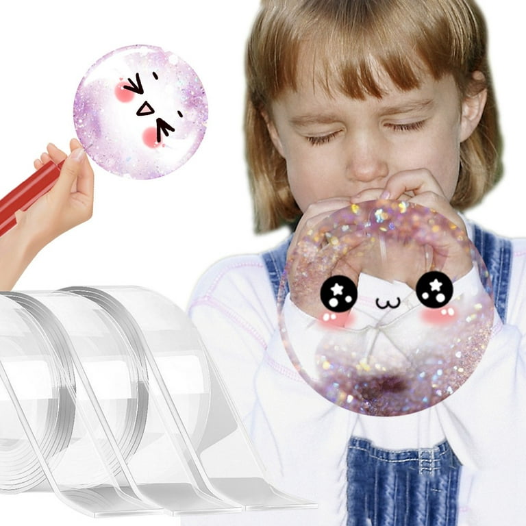 Nano Tape Bubble Blowable Multipurpose Tapes Reusable Nontoxic High Sticky  Kids DIY Toy Double Sided Adhesive For Home-appliance