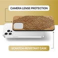 thumbnail image 6 of Case Yard Wooden Case Outside Soft TPU Silicone Slim Fit Shockproof Wood Phone Cover for Girls Boys Men and Women Supports Wireless Charging Bohemian Flower Design case for iPhone-11-Pro-Max, 6 of 7