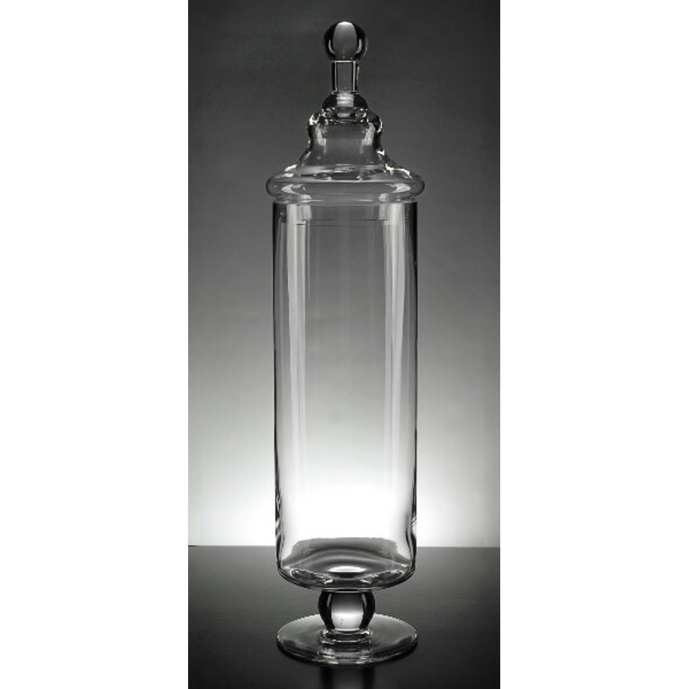 Tall 17.5in. Apothecary Jars Clear Glass Jar Stands 171/2in. Tall With