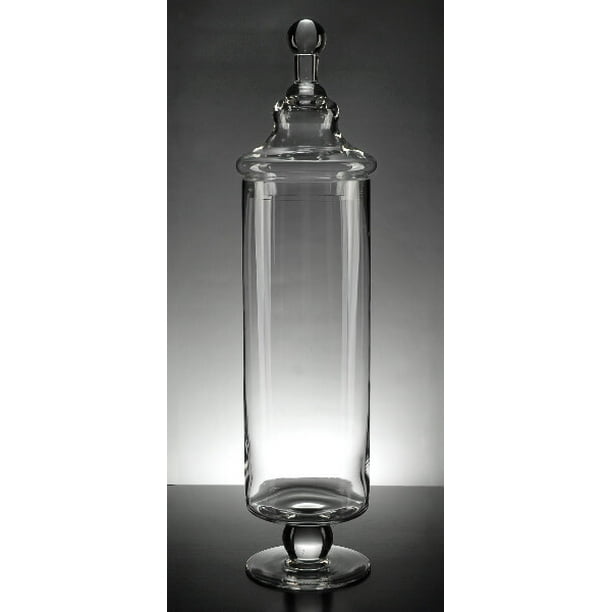 Tall 17.5in. Apothecary Jars Clear Glass Jar Stands 171/2in. Tall With