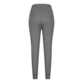 thumbnail image 5 of WIZUTIZ Womens Yoga Pants Classic Stylish Loose Jogger with Pockets Yoga Pants Elastic Stretch High Waist 7/8 Length Sweatpants Solid Trousers for Teen Girls Seamless Outdoor Gray, 5 of 5