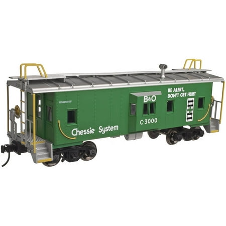 Chessie System - Atlas O Scale Trainman Bay Window Caboose Chessie System/B&O Safety (3-Rail)