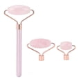 thumbnail image 2 of 3 in 1 Gua Sha Facial Tool Set Face Jade Stone Roller Rose Quartz Facial Jade Roller Massager, 2 of 5