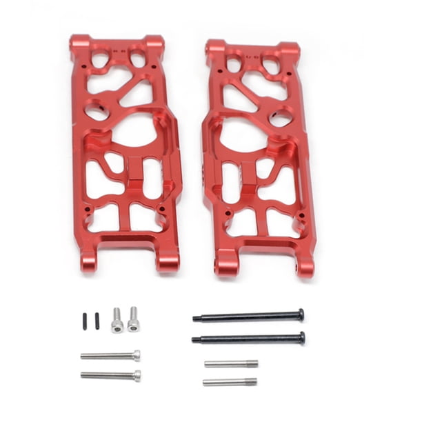 Vogacara Brazo de suspensión trasera, brazos oscilantes, accesorio profesional resistente al desgaste para camionero, pieza de oruga RC, piezas de mejora Kits de construcción modelo Rojo Vogacara FN011853-01