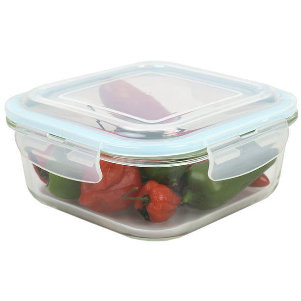 40 oz. Square Borosilicate Glass Food Storage Container with LeakProof