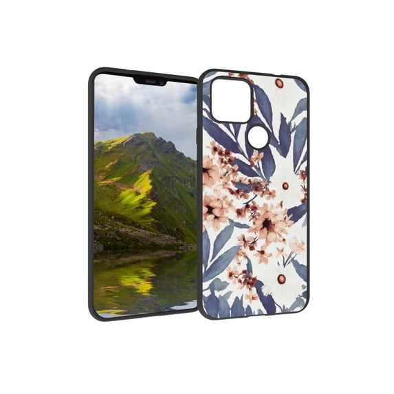 Compatible with Google Pixel 4A 5G Phone Case, Flowers-351 Case Silicone Protective for Teen Girl Boy Case for Google Pixel 4A 5G