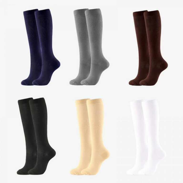 Compression Socks for Women and Men Support Graduated 15-20 mmHg Medias De  Compresion Mujer(3 Pairs) 