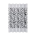 thumbnail image 2 of Shower Curtain, Cobblestone Pattern, White Background, Water-Resistant Fabric, for Bathroom Decor, White, 2 of 7