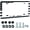 1 Pc Black-I Love Usa, variant on American Flag License Plate, Decorative Front Plate, Patriotic Car Decor
