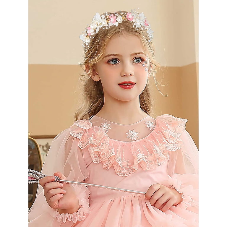 Flower Girl Headband Alloy Pearl Rhinestone Wedding Prom First Communion Flower Girl Headband Alloy Pearl Rhinestone Wedding Prom  main image 3