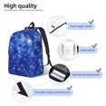 thumbnail image 3 of Balery Blurred Star Snow Christmas Mochila Clásica Impresa Básica para Viaje, Mochila Escolar Resistente al Agua, Mochila de Lona con Correas Ajustables-Medium, 3 of 5